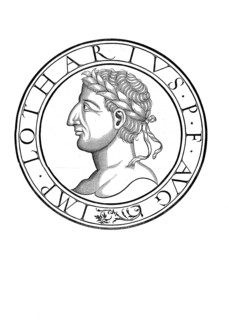 Lothar I (born 795, died 29 September 855 in Prüm Abbey) was King of Bavaria from 814 to 817, Roman