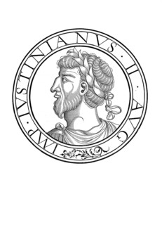 Justinian II, surnamed Rhinotmetos, with the cut-off nose, was Byzantine emperor (685 to 695 and