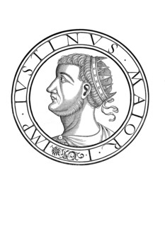 Justin I, Imperator Caesar Flavius Iustinus Augustus, Flavios Ioustinos Augoustos, as emperor also