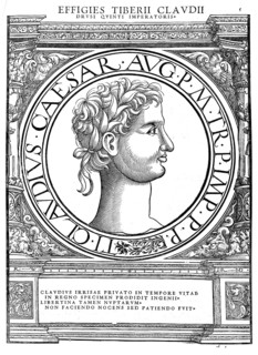 Tiberius Claudius Caesar Augustus Germanicus, in front of his accession to power Tiberius Claudius