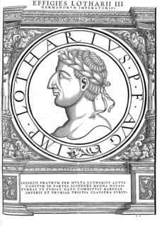 Lothar I (born 795, died 29 September 855 in Prüm Abbey) was King of Bavaria from 814 to 817, Roman