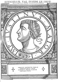 Justin I, Imperator Caesar Flavius Iustinus Augustus, Flavios Ioustinos Augoustos, as emperor also