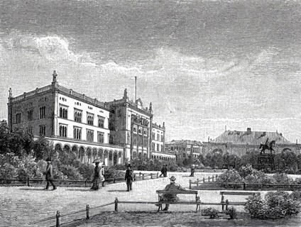 The University of Königsberg in East Prussia in 1890, Germany, today Kaliningrad in Russia,