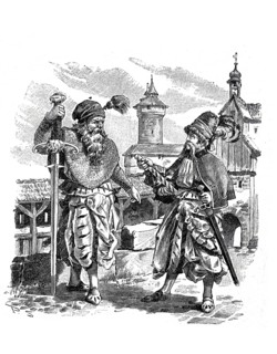 Executioner and Profotz, Prosecutor, with the Landsknechts, German mercenaries of the late 15th and