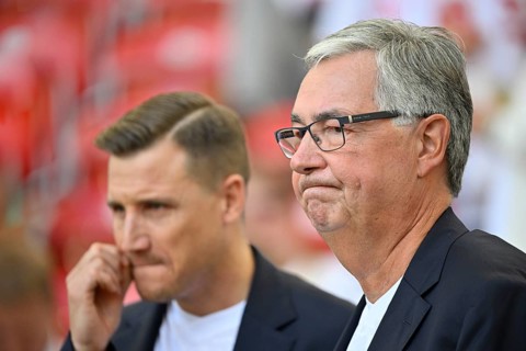 President Dietmar Allgaier VfB Stuttgart and Member of the Executive Committee Andreas Grupp VfB