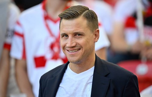 Member of the Executive Committee Andreas Grupp VfB Stuttgart Portrait smiles Bundesliga, MHPArena,