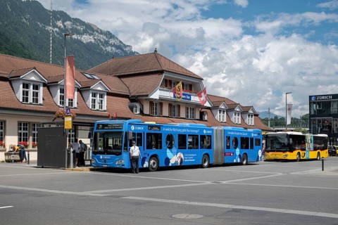 Bus station, Interlaken, Switzerland