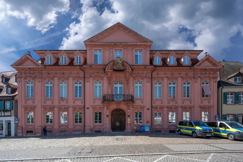 Police station, former royal court, built between 1714 and 1717, Hauptstraße 96, Offenburg,