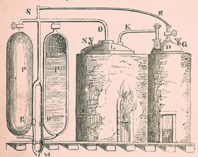Thomas Savery's steam engine, English engineer and inventor, patented technology, connected