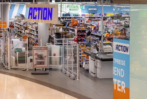 Action, Dutch non-food discounter with more than 3000 shops in 13 European countries. Bargain store