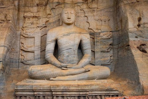 Seating Buddha statue, Polonnaruwa ruins of the garden-city created by Parakramabahu the Great in