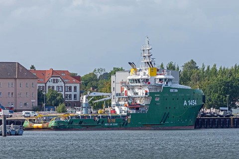 Salvage tug Borkum, naval base, Kiel, Schleswig-Holstein, Germany