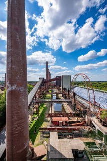 The Zollverein coking plant, backdrop to the once largest central coking plant in Europe, closed in