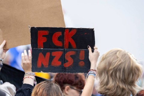 Counter-demonstration against the rally of AfD politician Joachim Paul in