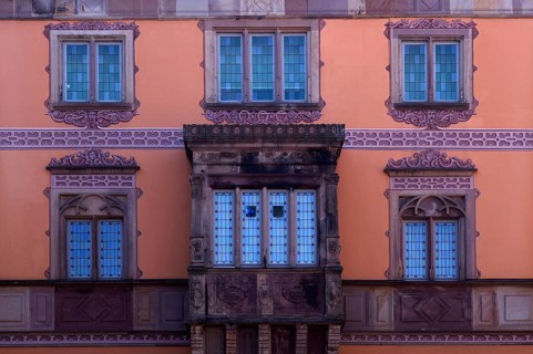 Town Hall, Hôtel de Ville, Market Square, Old Town, Obernai, also Oberehnheim, Bas-Rhin, Grand-Est,