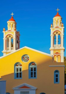 Orthodox church, Chorio, Symi Island, Dodecanese Islands, Greece