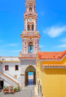 Panormitis monastery, Panormitis, Symi Island, Dodecanese Islands, Greece