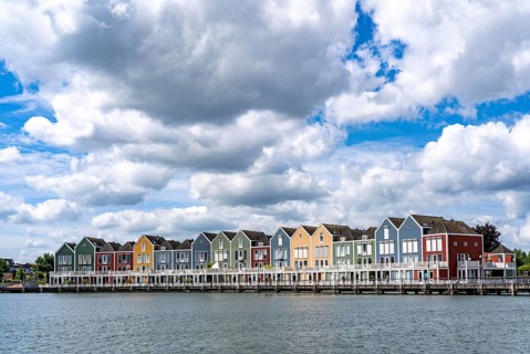 Small town of Houten near Utrecht, bicycles have priority in the town of 50, 000 inhabitants,