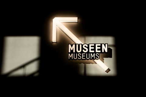 Interior photos, Humboldt Forum, guide to the museum, Berlin, Germany