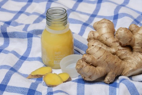 Ginger root and ginger shot
