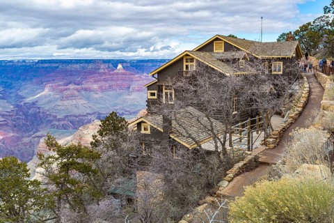 Famous historic Kolb Studio on the South Rim of Grand Canyon National Park in Arizona
