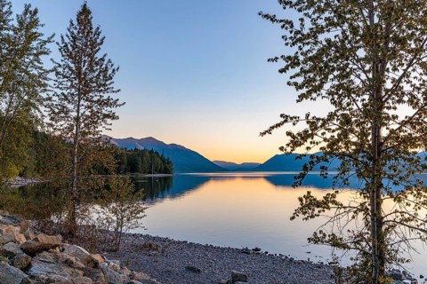 240905_168 Sunset over Lake McDonald along the Going to the Sun Road in Glacier National Park,