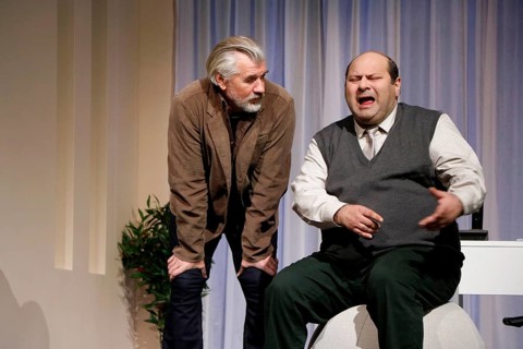 Daniel Morgenroth and Georgios Tsivanoglou during the photo rehearsal of The Neurosen Cavalier at
