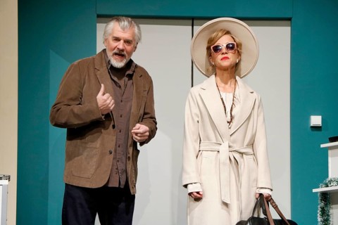 Daniel Morgenroth and Johanna Klante during the photo rehearsal of The Neurosen Cavalier at the