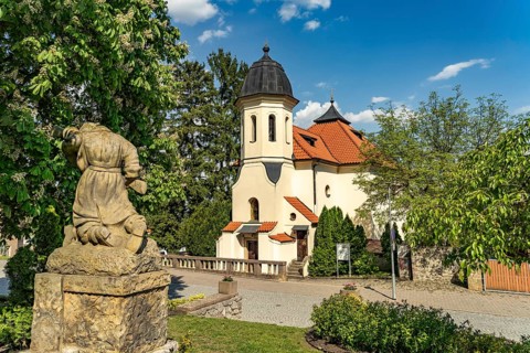 The Church of the Assumption of Mary in Cernošice, Czech Republic