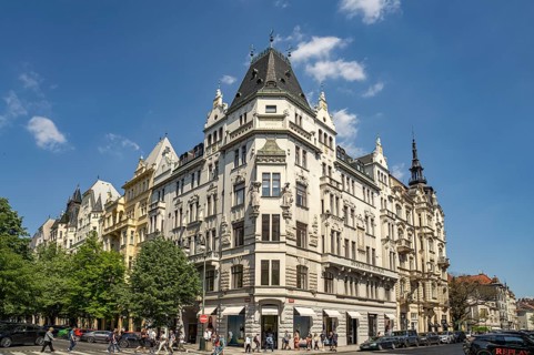 Art Nouveau building in Prague, Czech Republic