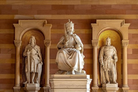 Burial monument for Rudolf of Habsburg in Speyer Cathedral, Speyer, Rhineland-Palatinate, Germany