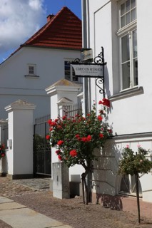 A heritage-protected house on the Circus, Putbus on the island of Rügen, Vorpommern-Rügen district,