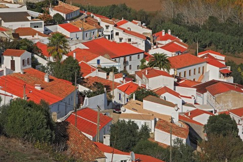 City of Aljezur on the west coast, Algarve, Portugal