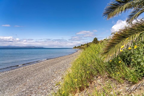 Beach near Politika on the island of Euboea or Evia, Greece