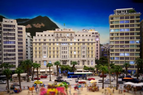 Interior view, replica of Copacabana, Rio de Janeiro, Brazil, Hotel Copacabana Palace, miniature