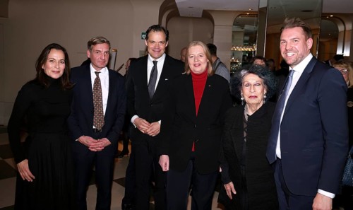 Anne Will, Uwe Neumärker, Prof. Dr. Stephan Frucht, Bärbel Bas, Lea Rosh, Danny Freymark at the