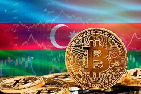 Investors in cryptocurrency and Blockchain Technology in Azerbaijan, Concept. Bitcoin with