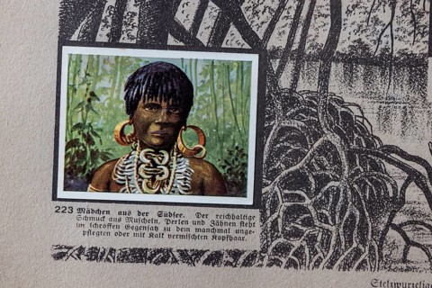 German colonies. Solomon and Admiralty Islands. Girls from the South Seas. Caption: The rich