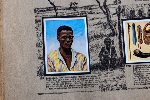 German colonies. German Southwest Africa. Hottentot, described in the caption as an independent