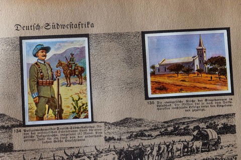 German colonies. German Southwest Africa. Windhoek church. An anthology published by