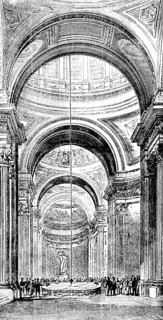 Public presentation of Foucault's pendulum in the Panthéon 1851, experiment and proof of the