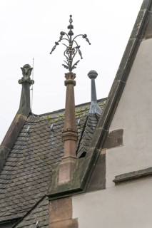 Wrought iron decoration, Schulstraße, Marburg, Hesse, Germany
