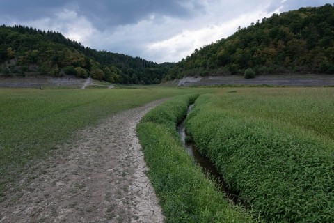 Aselbach, Edersee without water, Hesse, Germany