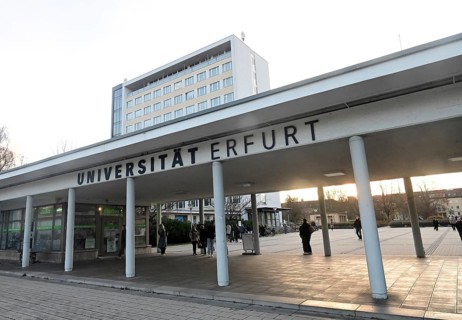 Main entrance to the University of Erfurt on Nordhäuser Straße