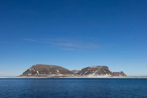 Phippsøya, Phipps Island in the Arctic Ocean, largest island in Sjuøyane, archipelago north of
