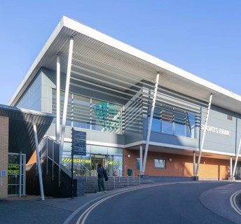Sports Park building, Streatham Campus, University of Exeter, Exeter, Devon, England, UK