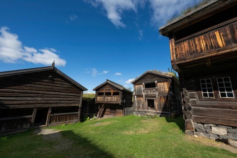 Bjørnstad, farm from Vågå, Maihaugen open-air museum with houses and objects from farms in