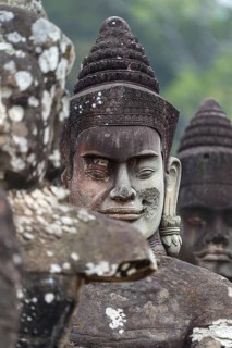 54 demons on the bridge at the south gate of Angkor Thom (Hindu myth of the Cherry of the Milk