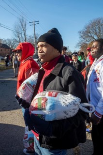 Detroit, Michigan, USA - 22 November 2025 - The Kappa Detroit Foundation distributed frozen turkeys