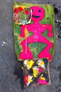 Canang Sari, Balinese Hindu offerings, Bali, Indonesia